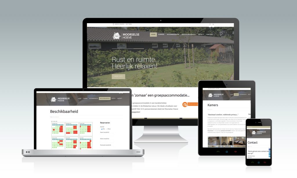 Website laten maken groepsaccommodatie-moorselse-hoeve-lierop