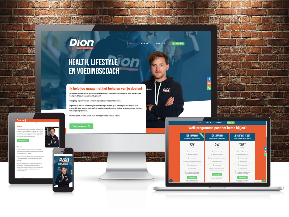 Website Dion van der Zanden