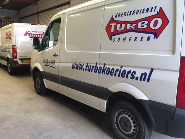 Wagenpark belettering Turbo Koeriers Someren