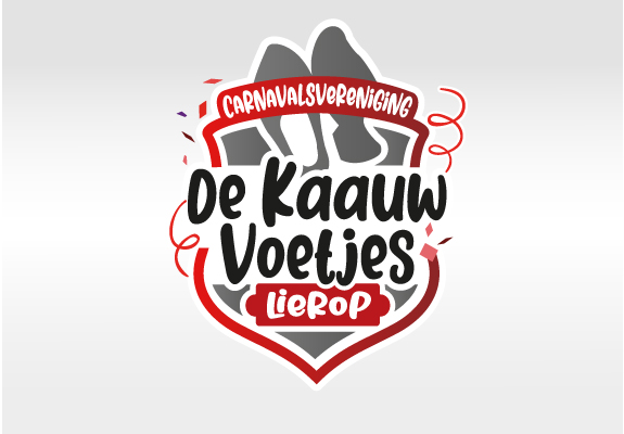 Logo ontwerp carnavalsvereniging de Kaauw Voetjes