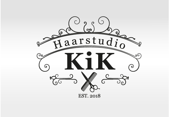 Logo ontwerp KiK Kapsalon Lierop
