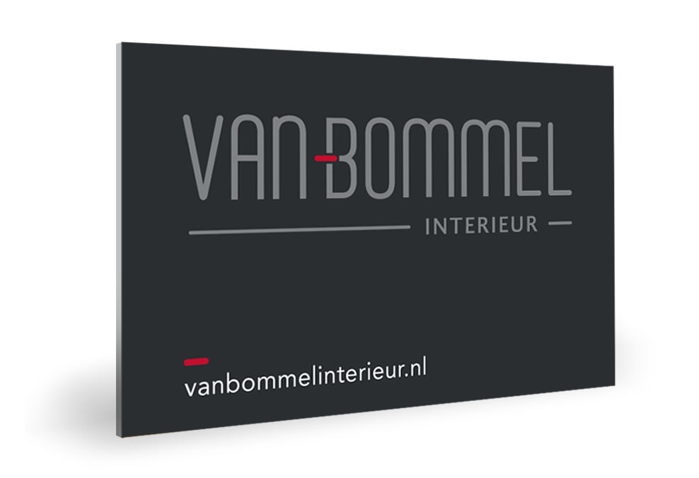 Reclamebord van Bommel interieur